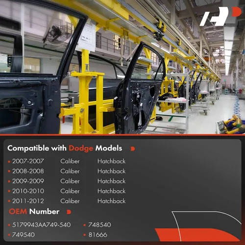 Vista 3 de A-Premium Elevalunas eléctrico delantero del lado del conductor compatible con Dodge Para Calibre 2007-2012 Hatchback, solo regulador, sin motor