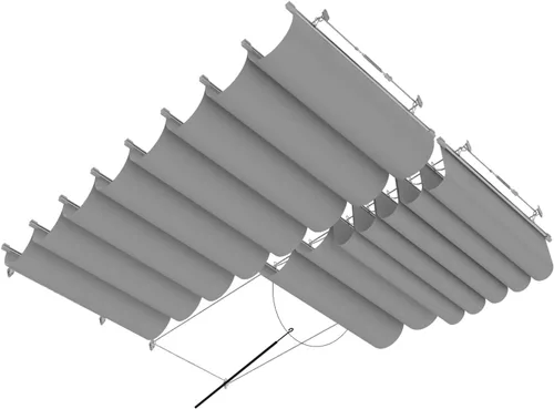 Vista 8 de Cubierta de Sombra para Pérgola de 3'×4' Impermeable Retráctil Toldo de Repuesto para Pérgola Vela de Sombra Deslizante con Herrajes de Cable