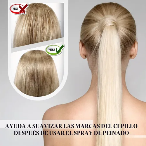 Vista 4 de Nuenen Peine de doble cara para colas de caballo, 2 unidades, color negro