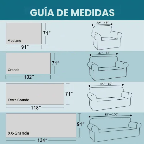 Vista 6 de Turquoize - Funda para sofá de algodón de color gris, protector para sofá, funda para sofás, fundas para sofá seccional lavables para perros