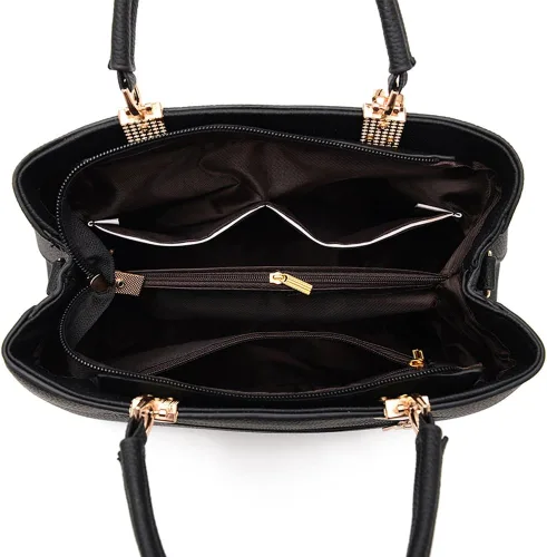 Vista 5 de Dreubea Bolso bandolera de cuero para mujer, Beige