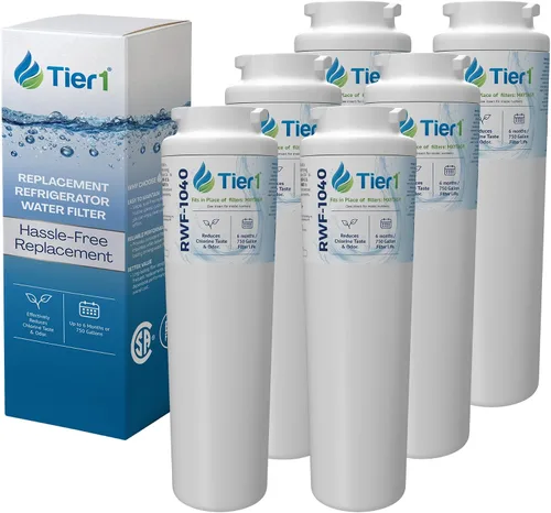 Vista 13 de Tier1 Filtro de agua para refrigerador RWF1040 UKF8001 Reemplazo para Whirlpool EDR4RXD1, Maytag 4396395, rwf0900a, fl-rf07, fmm-2 Hasta 6 meses