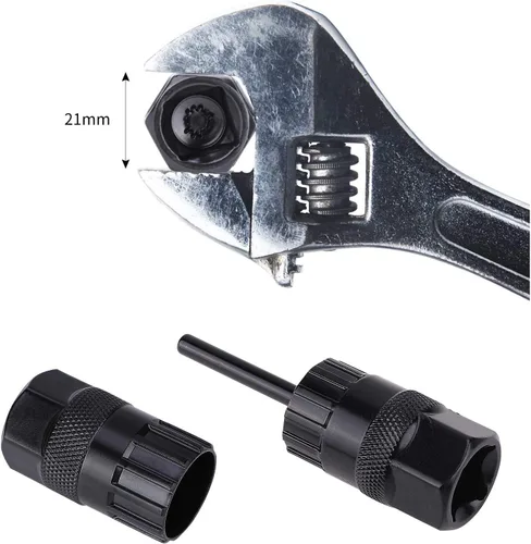 Vista 4 de QKURT Juego de herramientas de bloqueo de casete, herramienta de extracción de casete 2pcs herramienta de mantenimiento Freewheel