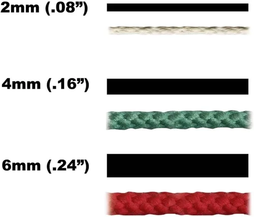 Vista 3 de Pepperell Bonnie - Cordón de macramé trenzado 6 mm x 91.4 m Almendra (Paquete de 2) Cordón de polipropileno retorcido para manualidades DIY