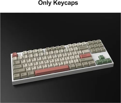 Vista 2 de Fogruaden Juego de teclas PBT, teclas personalizadas de perfil cereza para teclas de teclado mecánico (9009)