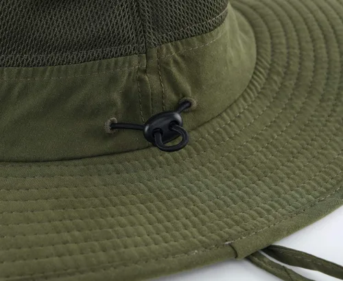 Vista 4 de Home Prefer Men's Sun Hat UPF 50+ Wide Brim Bucket Hat Mesh Fishing Hat