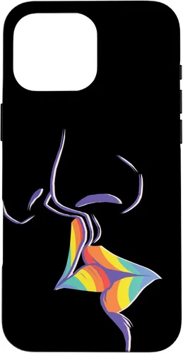 Vista 19 de Funda de regalo LGBT Lesbian Gay Pride LGBTQ Kiss Rainbow para iPhone 17