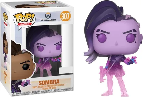 Vista 2 de Pop Funko Games Overwatch Sombra #307 (Translúcido)