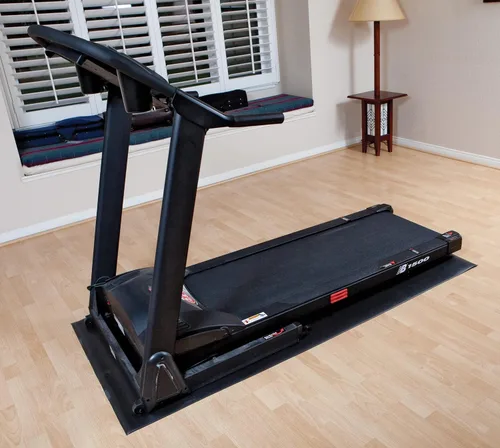 Vista 6 de Marcy Esterilla de Equipo de Fitness y Protector de Suelo Compatible con Cintas de Correr, Elípticas, Bicicletas Estáticas, Bicicletas Estacionarias