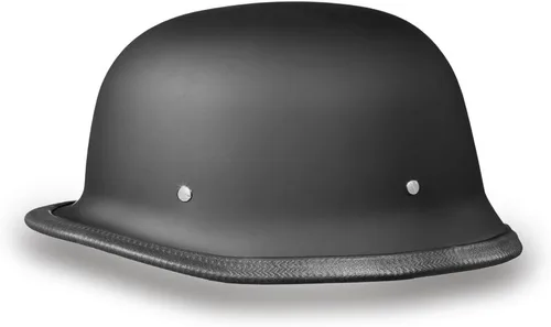 Vista 2 de Daytona German Casco para motocicletas cruiser o touring, aprobado por el Departamento de transporte [D.O.T] color negro brillante.