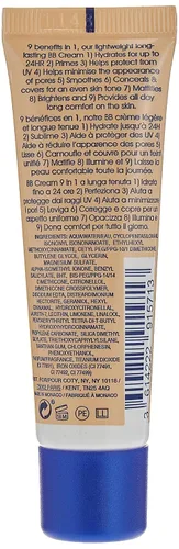 Vista 2 de Rimmel London BB Cream con efecto iluminador, luz, 1.0 fl oz, rosa