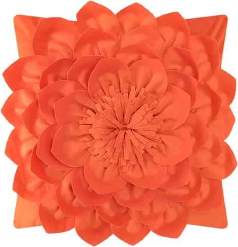 Vista 9 de OiseauVoler Fundas de almohada decorativas con flores 3D de 18 x 18 Verde manzana
