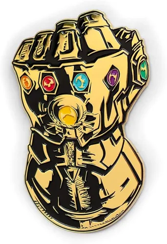 Vista 2 de Marvel Avengers Endgame Infinity Guantelete Pin Gran Pin 6 pulgadas, Metal, Sin gemas.