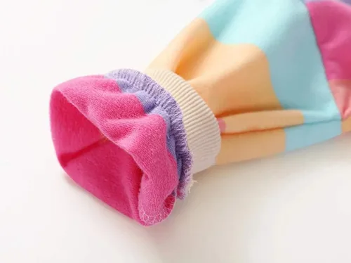 Vista 6 de Sudadera de manga larga con capucha y bolsillo de canguro, para niñas pequeñas, para otoño e invierno