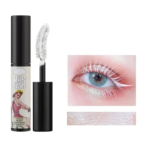 Vista 7 de Regalos de Halloween, pestañas de colores, maquillaje, voluminizador, construcción de volumen, impermeable, sensacional, lavable, alargamiento 6