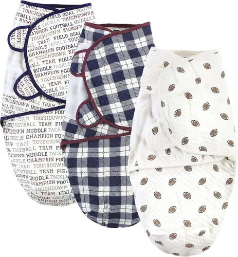 Vista 17 de Hudson Baby Envoltura de algodón acolchada unisex para bebé, 3 unidades, bosque de niños, 0-3 meses