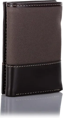 Vista 2 de Timberland Mens Two-Tone Piel Auténtica TrifoldCartera