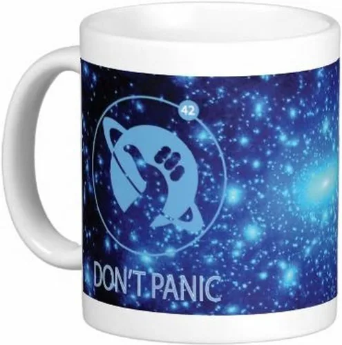 Vista 3 de Taza de café de cerámica Dont Panic 42 de 11 oz Quick Mugs 2 U