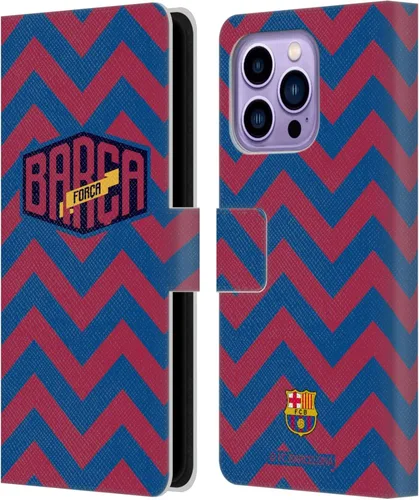 Vista 78 de Head Case Designs Funda de piel con licencia oficial del FC Barcelona con logotipo y patrón de Forca Barca, compatible con Apple iPhone 11