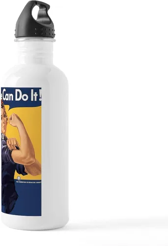 Vista 3 de CafePress We Can Do It_Y - Botella de agua de acero inoxidable (1 botella de agua de 34 onzas)