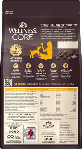 Vista 9 de Comida seca para perro sin granos Wellness Core Natural