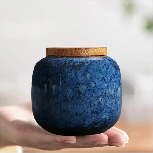 Vista 8 de Urna pequeña para cenizas humanas – Mini urna decorativa de cerámica para funeraria, urnas conmemorativas de 2.5 pulgadas para adultos, niños