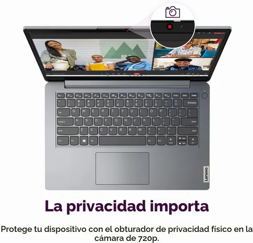 Vista 6 de Lenovo IdeaPad Laptop de 14 pulgadas • 12 GB de RAM • 384 GB de almacenamiento combinado a bordo • Intel Celeron • Gráficos Intel UHD • Batería
