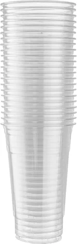 Vista 9 de Vasos de PET transparentes para café helado, batido, 24 onzas, paquete de 100