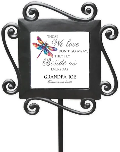 Vista 24 de GiftsForYouNow, estaca de jardín conmemorativa para mascota de hierro forjado, 28 x 8.5