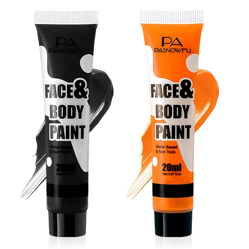 Vista 18 de Pintura blanca para el cuerpo de la cara, pintura corporal a base Blanco