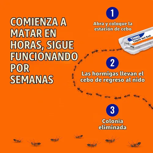 Vista 6 de TERRO T300 cebos líquidos para hormigas, 6 unidades Borax Formula, Kills the Queen & the Entire Colony, Liquid Ant Baits Indoor, Kills Household