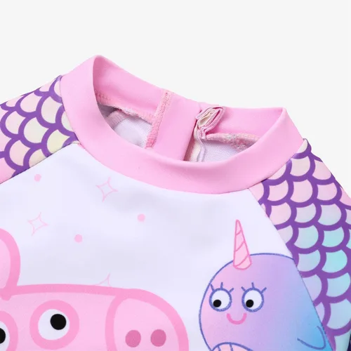 Vista 3 de Peppa Traje de baño de sirena de océano para bebé niña pequeña