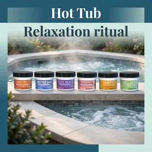 Vista 3 de Waters Choice - Paquete de muestra de sales de aromaterapia Spa Salt variety set with botanical extracts. Jet-safe spa water additive ideal for