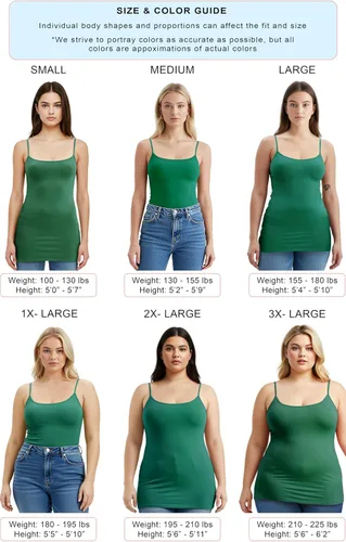 Vista 291 de Emmalise Camisola larga casual básica para mujer, con tirantes ajustables, top en capas