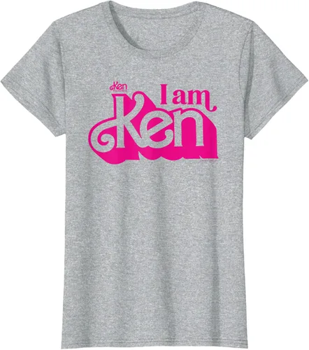 Vista 24 de Camisetas y camisetas de Barbie The Movie I Am Ken para hombres y mujeres Negro