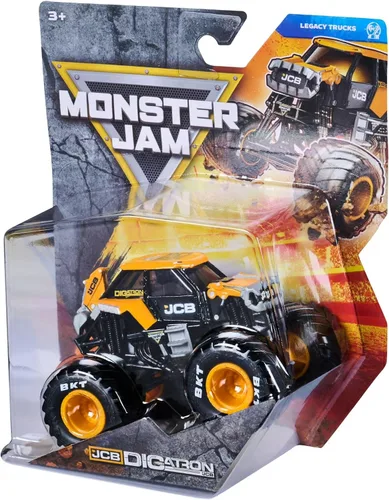 Vista 5 de Monster Jam 2026 - Camión fundido a troquel oficial 1:64 Serie 46 Legacy Trucks JCB DIGatron