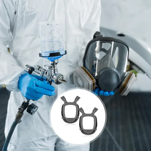 Vista 6 de 1 anillo de goma para piezas faciales completas compatibles con protección respiratoria serie 6000, compatible con 6800/37004 pieza de repuesto