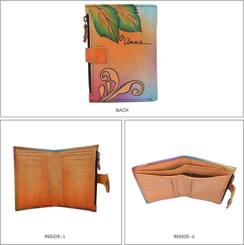 Vista 27 de Anna by Anuschka Cartera de mujer pintada a mano de cuero genuino para mujer