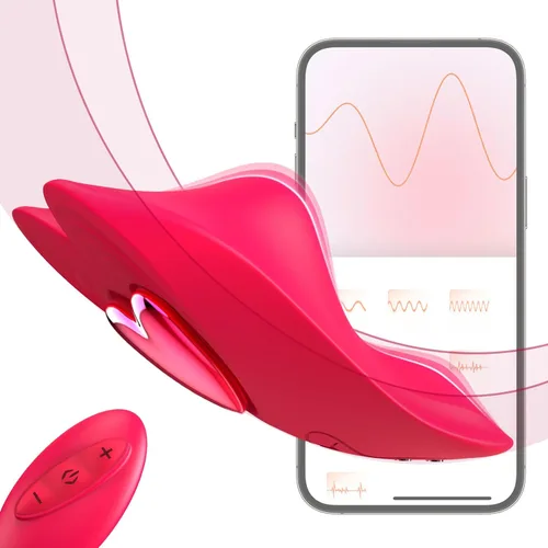 Vista 8 de Vibrador con control remoto para parejas, juguetes sexuales para parejas, vibrador portátil para celular con control remoto, bragas vibratorias