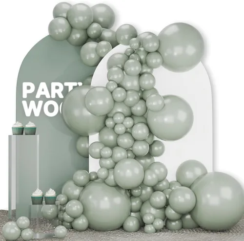 Vista 81 de PartyWoo - Globos nude de 140 piezas en diferentes tamaños de 18, 12, 10, 5 pulgadas, kit de arco de globos de color neutro y melocotón estilo boho
