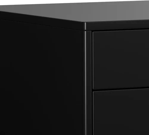 Vista 9 de SIMPLIHOME Harper - Mesa auxiliar rectangular de madera maciza de 22 Negro