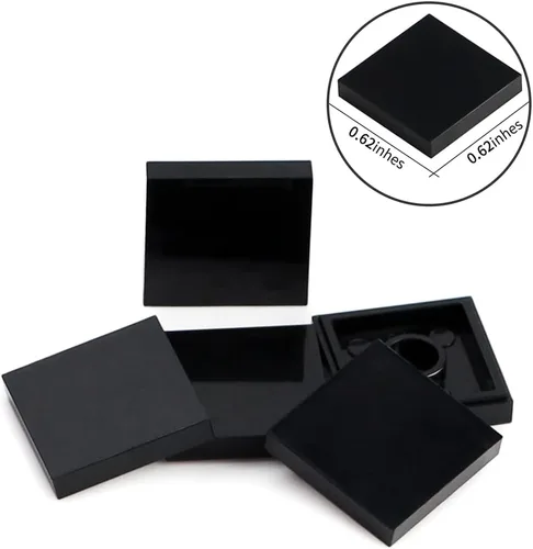 Vista 2 de Black 2×2 Tiles ×500 Ladrillos planos MOC Piezas y piezas Bulk Building Blocks for Smooth Surface Wall Floor, Toy Accessories Compatible with