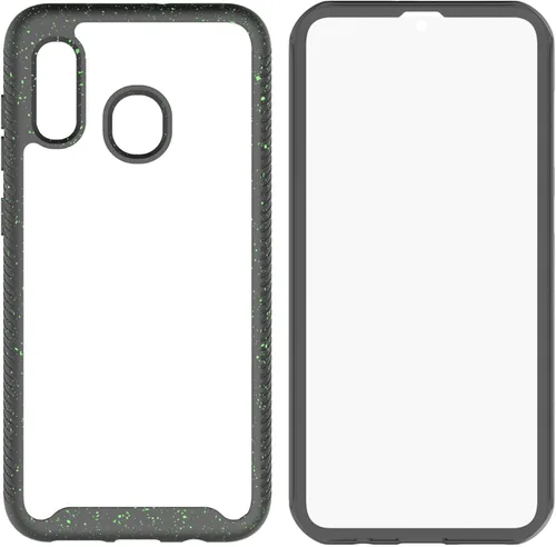 Vista 7 de Funda protectora transparente de cuerpo completo resistente con protector de pantalla integrado a prueba de golpes, diseñada para Samsung Galaxy A30