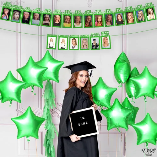 Vista 7 de KatchOn, Cartel fotográfico de graduación K-12 de 5 x 7 pulgadas, tarjetas fotográficas de 12+6 Cartel de graduación 2025 personalizado