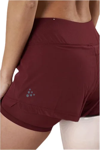 Vista 5 de Craft Sportswear ADV Essence - Pantalones cortos 2 en 1 para mujer, pantalones cortos de entrenamiento con medias interiores, ideales para correr