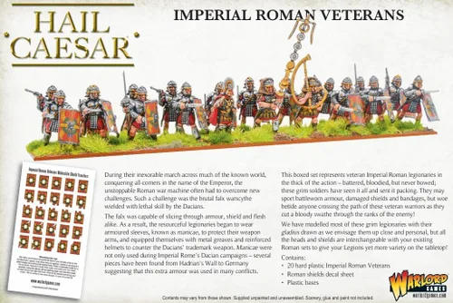 Vista 2 de Warlord Games Ave César: conjunto de veteranos romanos imperiales
