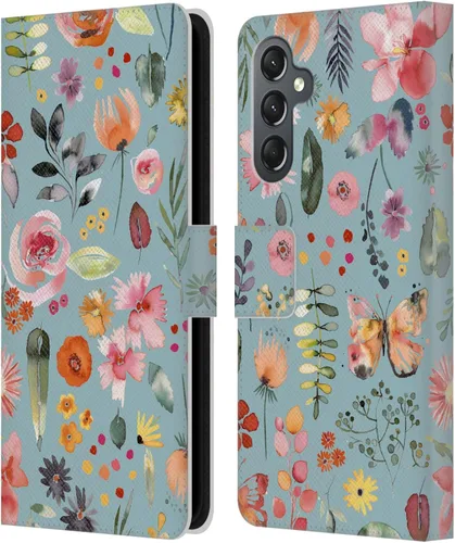 Vista 179 de Head Case Designs Officially Licensed Ninola Butterfly Nature Spring Floral Leather Wallet Case Compatible with Samsung Galaxy A07 4G