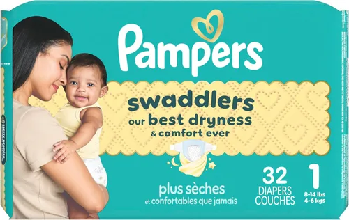 Vista 15 de Pañales talla 1, 32 unidades – Pañales desechables Pampers Swaddlers