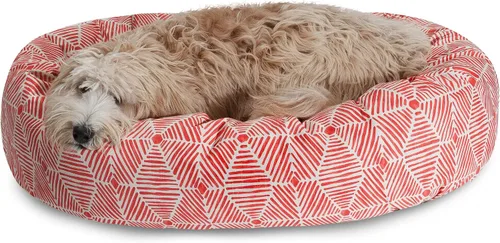 Vista 9 de Majestic Pet Cama tipo bagel de sherpa metálica beige Charlie de 24 pulgadas