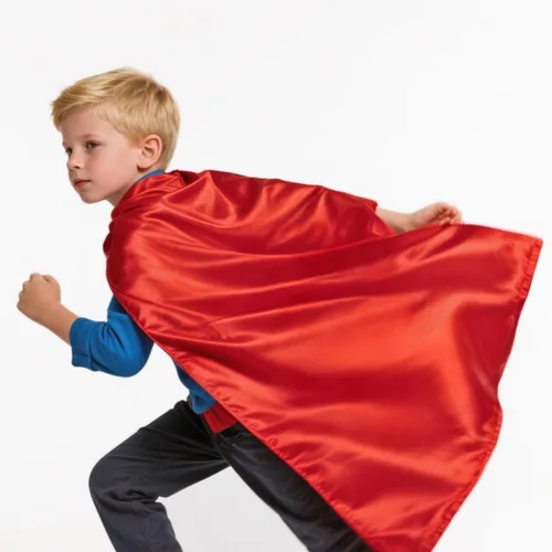 Vista 6 de TopTie Capas de superhéroe de satén personalizadas, disfraces de eventos de festivales de Halloween y disfraces para niños y adultos